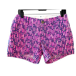 Lilly PULITZER THE CALLAHAN SHORTS MANDEVILLA PINK SLATHOUSE STRIPE SHORTS *